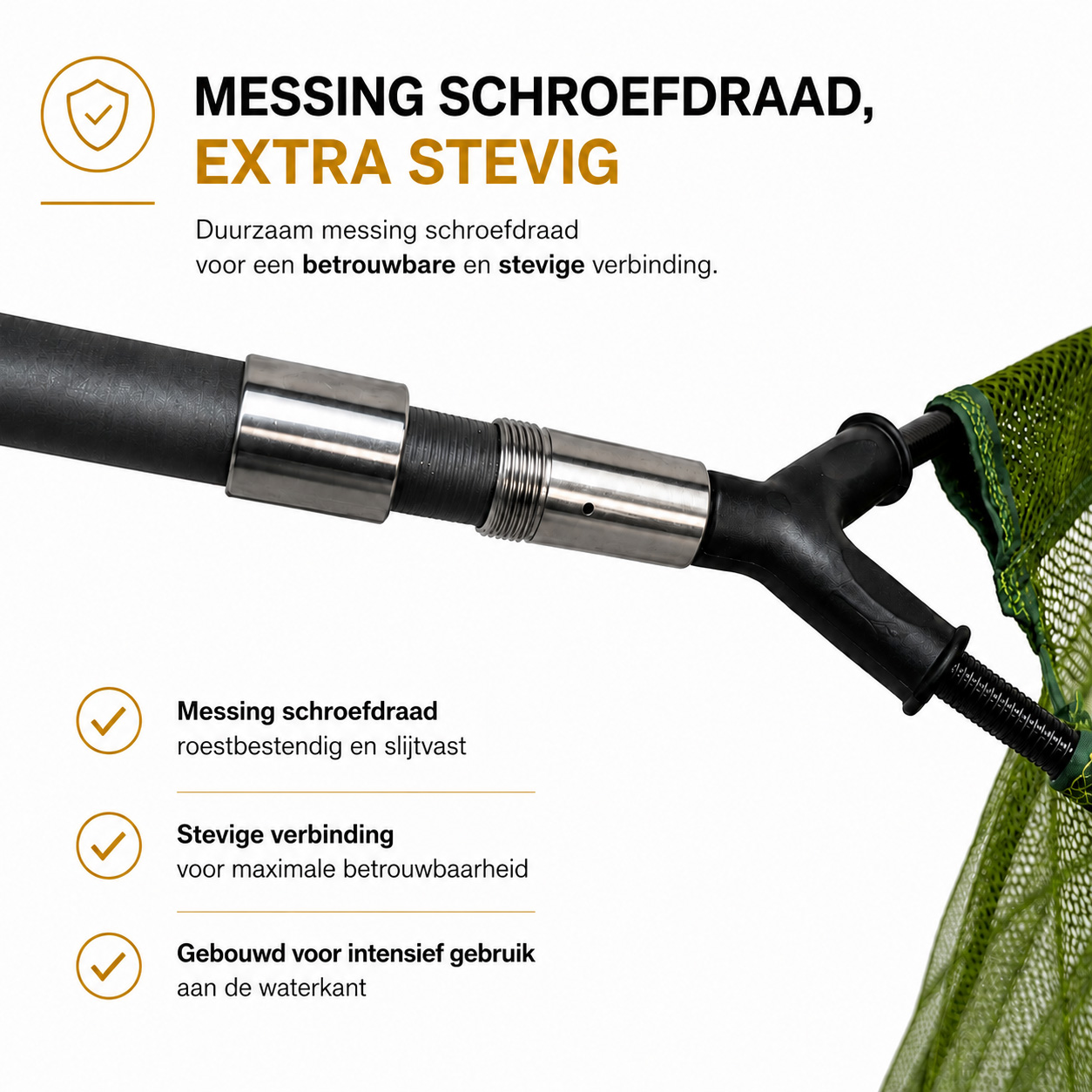 Faith Carp Landing net - Telescopic Carbon Handle - 1,80m