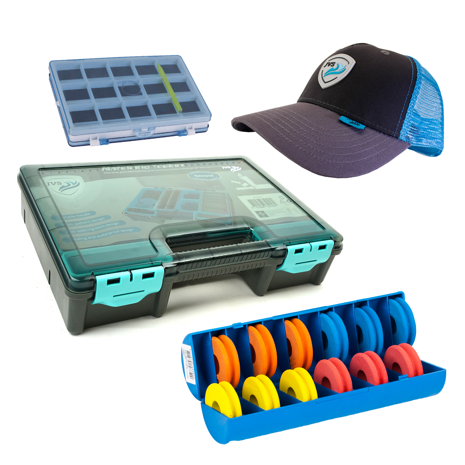 JVS Witvis Opberg Set - Tackle Organizer set - 4 delig - Tackle Box