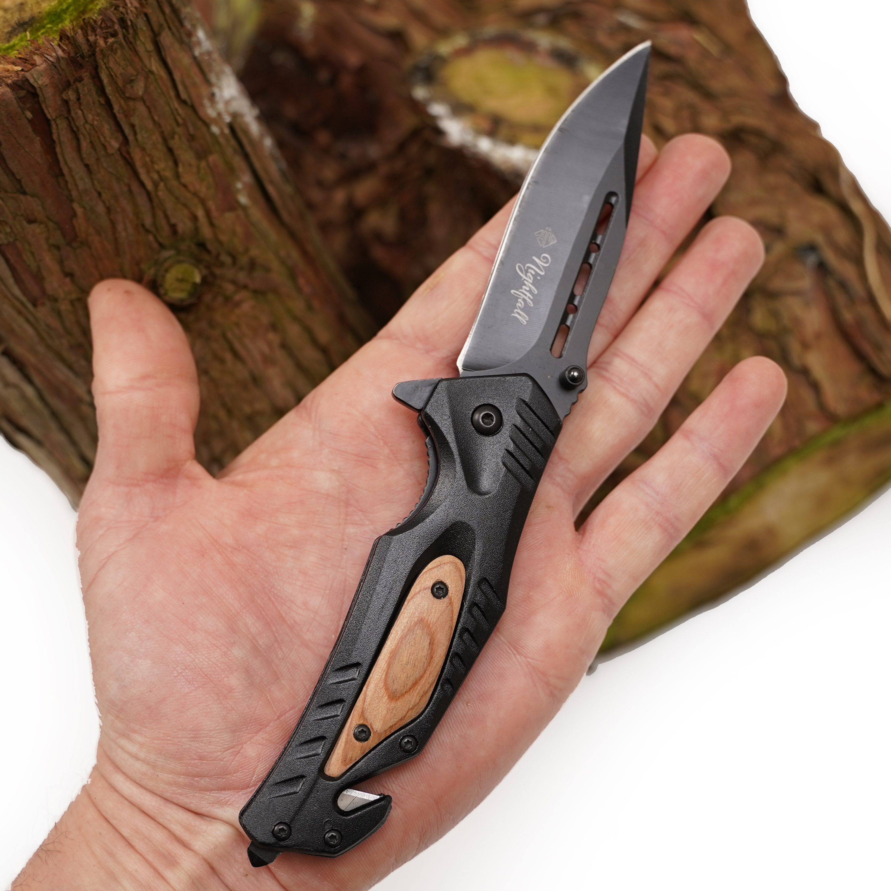 Eurocatch Zakmes -  Nightfall - 420RVS - Snijblad 8.8cm 
