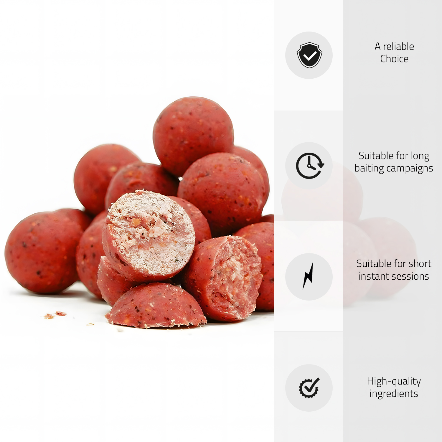 Tasty Baits Strawberry 10kg - Aardbei  - Boilie - 20mm