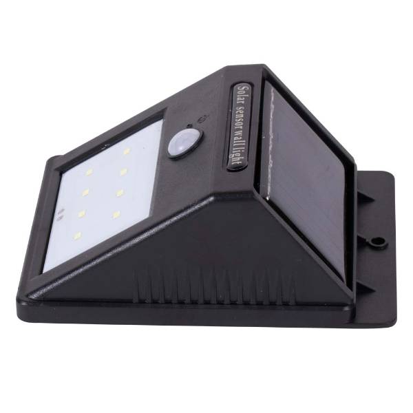 Eurocatch Outdoor Wandlamp | Buitenlamp Zonne-energie met sensor | Solar lamp