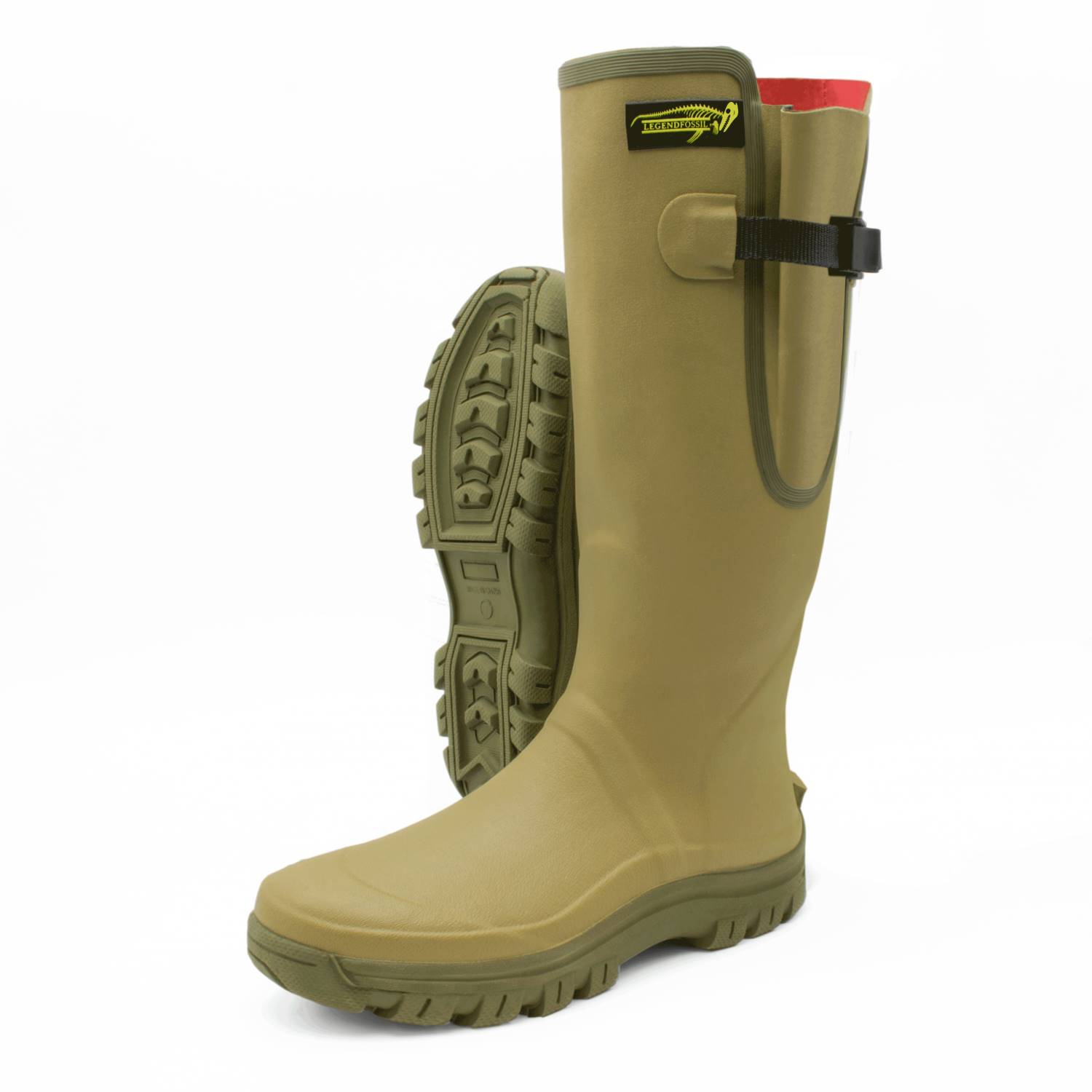  Legendfossil - Rubber Laarzen - Tyrannos - Regenlaarzen - Outdoor Laarzen - Waterdicht - Wandellaarzen Mt 44