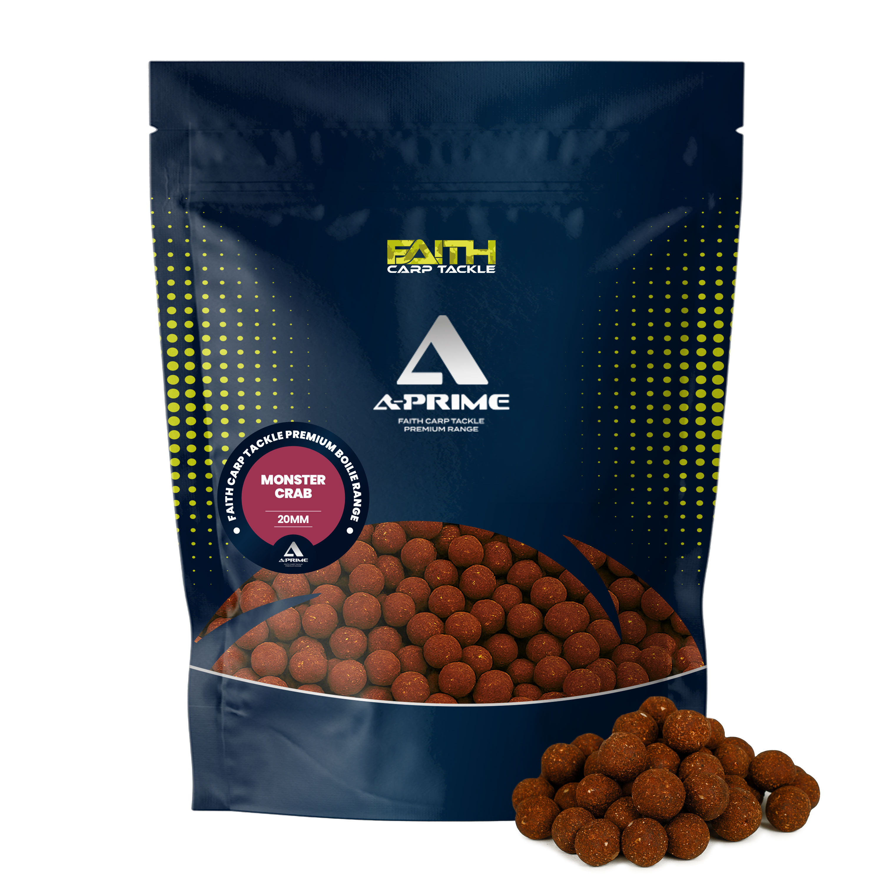 Faith A-Prime Boilie - 5kg - 20mm - Monster Crab