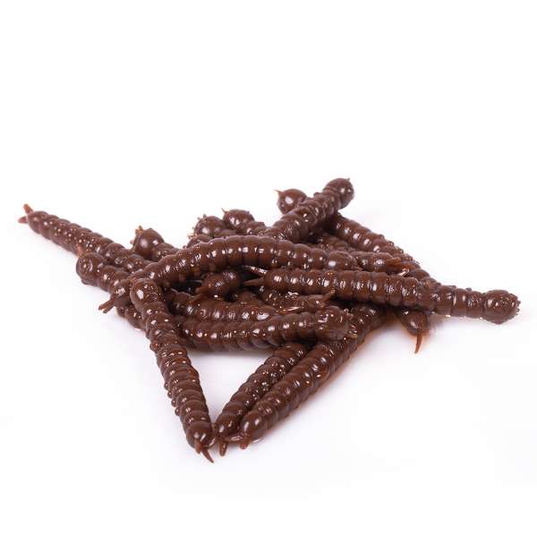 Libra Lures Slight Worm | Brown | 3.8cm | 15 Stuks
