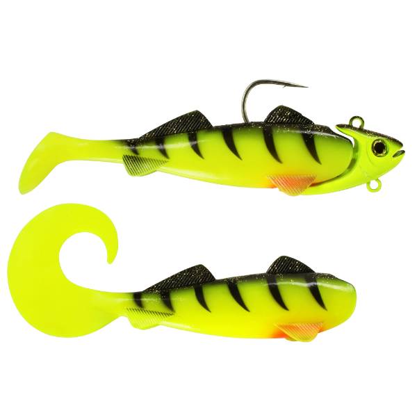 Team Deep Sea Gummifisch | Hightide Sea Shad  | UV Chartreuse Ghost | 300g
